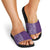 Hawaiian Tribal Elements Hibiscus Slide Sandals Purple Pattern - Polynesian Pride