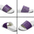 Hawaiian Tribal Elements Hibiscus Slide Sandals Purple Pattern - Polynesian Pride