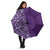 Hawaiian Tribal Elements Hibiscus Umbrella Purple Pattern - Polynesian Pride