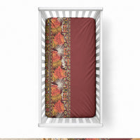 Hawaiian Tribal Elements Hibiscus Baby Bed Cover Red Pattern LT9 28 × 52 in Red - Polynesian Pride