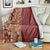 Hawaiian Tribal Elements Hibiscus Blanket Red Pattern - Polynesian Pride