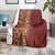 Hawaiian Tribal Elements Hibiscus Blanket Red Pattern - Polynesian Pride