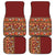 Hawaiian Tribal Elements Hibiscus Car Mats Red Pattern - Polynesian Pride