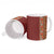 Hawaiian Tribal Elements Hibiscus Ceramic Mug Red Pattern - Polynesian Pride