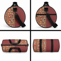 Hawaiian Tribal Elements Hibiscus Duffle Bag Red Pattern LT9 - Polynesian Pride