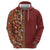 Hawaiian Tribal Elements Hibiscus Hoodie Red Pattern - Polynesian Pride