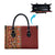 Hawaiian Tribal Elements Hibiscus Leather Bag Red Pattern - Polynesian Pride