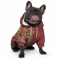 Hawaiian Tribal Elements Hibiscus Pet Hoodie Red Pattern LT9 - Polynesian Pride