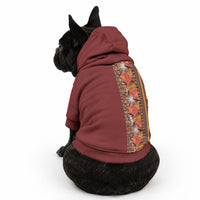 Hawaiian Tribal Elements Hibiscus Pet Hoodie Red Pattern LT9 - Polynesian Pride
