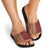 Hawaiian Tribal Elements Hibiscus Slide Sandals Red Pattern - Polynesian Pride
