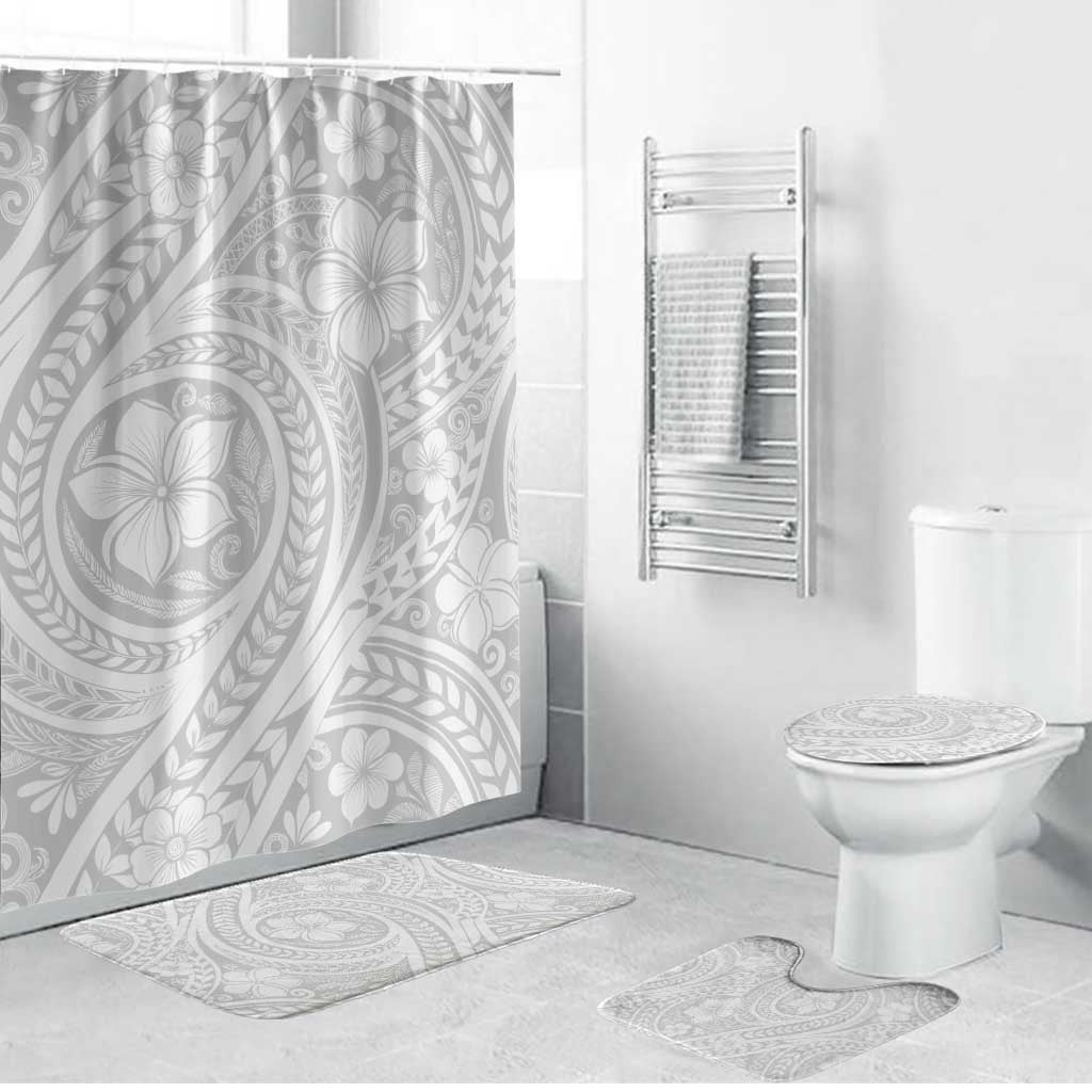Lotu Tamaiti Samoan Polynesian Tribal Bathroom Set LT9 Bathroom Set (4 pcs) White - Polynesian Pride