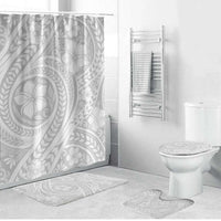 Lotu Tamaiti Samoan Polynesian Tribal Bathroom Set LT9 Bathroom Set (4 pcs) White - Polynesian Pride