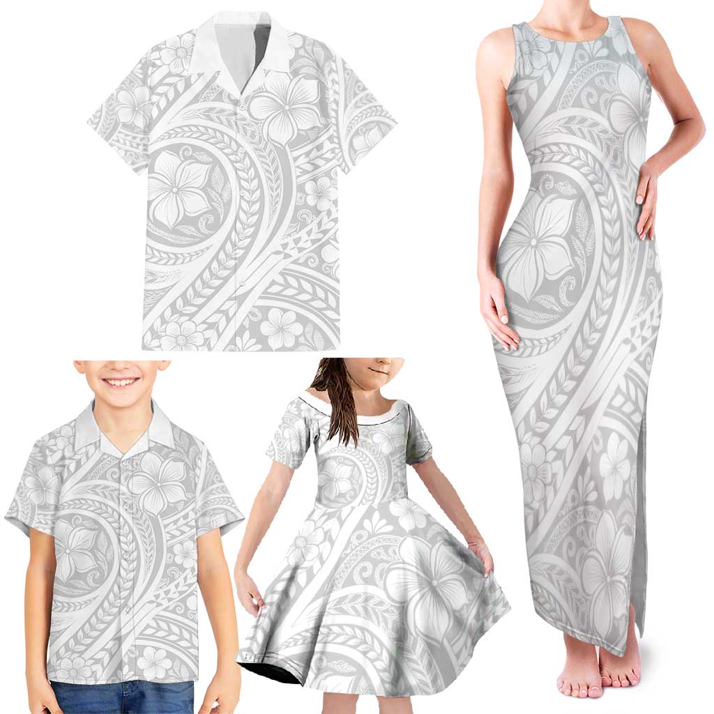 Lotu Tamaiti Samoan Polynesian Tribal Family Matching Tank Maxi Dress and Hawaiian Shirt LT9 - Polynesian Pride