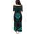 FSM Chuuk States Puletasi Micronesia Vintage Polynesian Tribal Aqua Version LT9 - Polynesian Pride