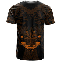 FSM Chuuk States T Shirt Micronesia Vintage Polynesian Tribal Gold Version LT9 - Polynesian Pride