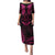 FSM Chuuk States Puletasi Micronesia Vintage Polynesian Tribal Pink Version LT9 Long Dress Pink - Polynesian Pride