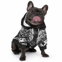 FSM Kosrae States Pet Hoodie Micronesia Vintage Polynesian Tribal Black Version LT9 - Polynesian Pride