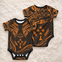 FSM Kosrae States Baby Onesie Micronesia Vintage Polynesian Tribal Gold Version LT9 - Polynesian Pride