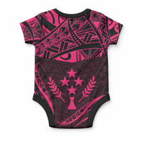 FSM Kosrae States Baby Onesie Micronesia Vintage Polynesian Tribal Pink Version LT9 - Polynesian Pride