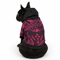 FSM Kosrae States Pet Hoodie Micronesia Vintage Polynesian Tribal Pink Version LT9 - Polynesian Pride