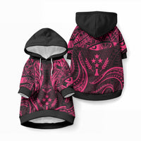 FSM Kosrae States Pet Hoodie Micronesia Vintage Polynesian Tribal Pink Version LT9 Pullover Pink - Polynesian Pride