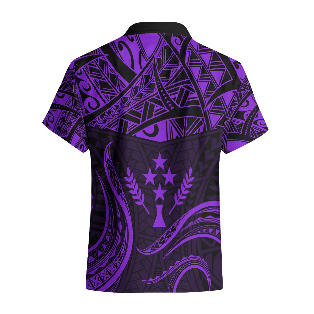 FSM Kosrae States Hawaiian Shirt Micronesia Vintage Polynesian Tribal Purple Version LT9 - Polynesian Pride