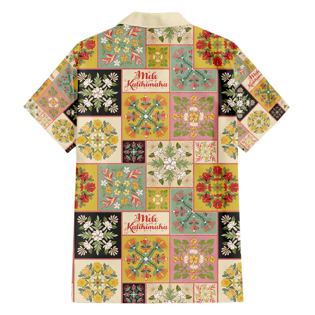 Mele Kalikimaka Hawaii Christmas Family Matching Summer Maxi Dress and Hawaiian Shirt Melemele Mama Seamless Floral Motif LT9 - Polynesian Pride