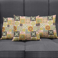Mele Kalikimaka Hawaii Christmas Pillow Cover Melemele Mama Seamless Floral Motif - Polynesian Pride