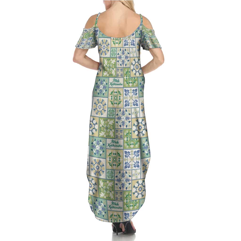 Mele Kalikimaka Hawaii Christmas Family Matching Summer Maxi Dress and Hawaiian Shirt Omaomao Seamless Floral Motif LT9 - Polynesian Pride