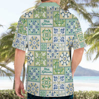 Mele Kalikimaka Hawaii Christmas Hawaiian Shirt Omaomao Seamless Floral Motif - Polynesian Pride