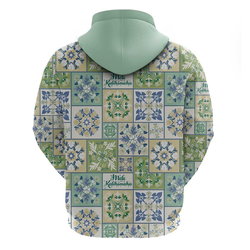 Mele Kalikimaka Hawaii Christmas Hoodie Omaomao Seamless Floral Motif - Polynesian Pride