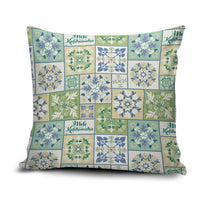 Mele Kalikimaka Hawaii Christmas Pillow Cover Omaomao Seamless Floral Motif - Polynesian Pride
