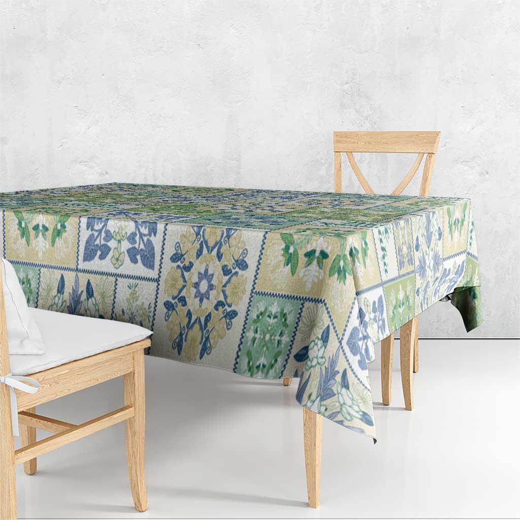 Mele Kalikimaka Hawaii Christmas Tablecloth Omaomao Seamless Floral Motif - Polynesian Pride