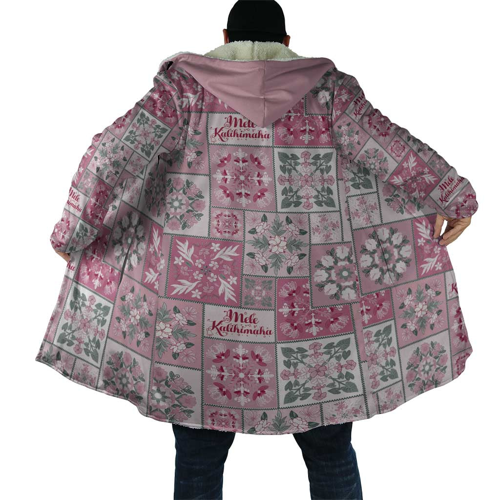Mele Kalikimaka Hawaii Christmas Cloak Akala Seamless Floral Motif - Polynesian Pride