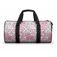 Mele Kalikimaka Hawaii Christmas Duffle Bag Akala Seamless Floral Motif LT9 One size Pink - Polynesian Pride