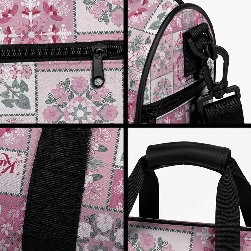 Mele Kalikimaka Hawaii Christmas Duffle Bag Akala Seamless Floral Motif LT9 - Polynesian Pride