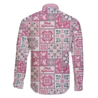 Mele Kalikimaka Hawaii Christmas Family Matching Long Sleeve Bodycon Dress and Hawaiian Shirt Akala Seamless Floral Motif LT9 - Polynesian Pride