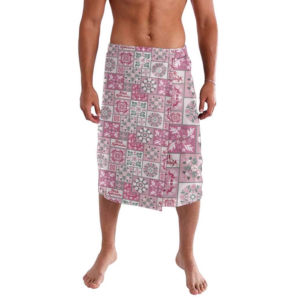 Mele Kalikimaka Hawaii Christmas Lavalava Akala Seamless Floral Motif LT9 Pink - Polynesian Pride