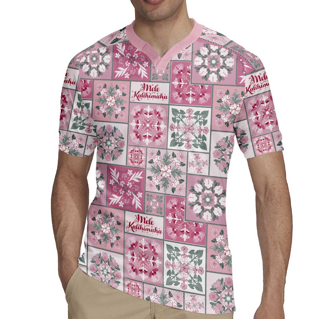 Mele Kalikimaka Hawaii Christmas Rugby Jersey Akala Seamless Floral Motif - Polynesian Pride