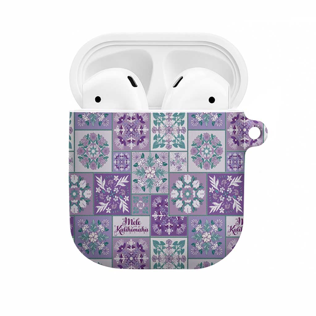 Mele Kalikimaka Hawaii Christmas AirPods Case Poni Seamless Floral Motif - Polynesian Pride