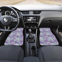 Mele Kalikimaka Hawaii Christmas Car Mats Poni Seamless Floral Motif - Polynesian Pride