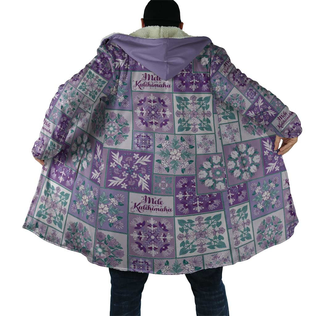 Mele Kalikimaka Hawaii Christmas Cloak Poni Seamless Floral Motif - Polynesian Pride