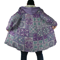 Mele Kalikimaka Hawaii Christmas Cloak Poni Seamless Floral Motif - Polynesian Pride