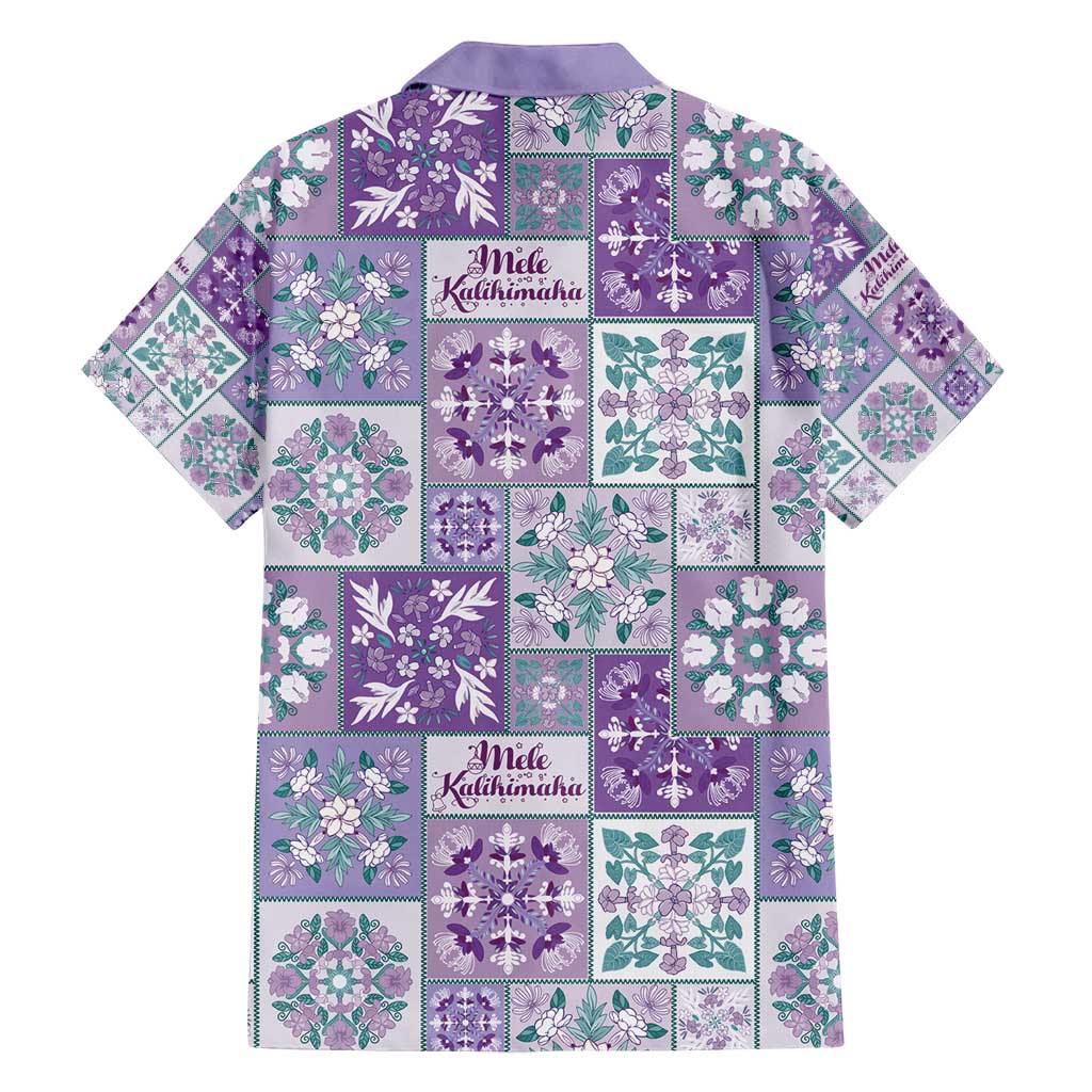 Mele Kalikimaka Hawaii Christmas Family Matching Off Shoulder Short Dress and Hawaiian Shirt Poni Seamless Floral Motif LT9 - Polynesian Pride