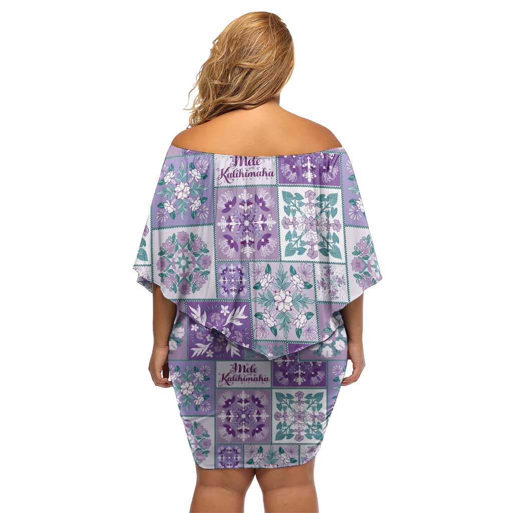 Mele Kalikimaka Hawaii Christmas Family Matching Off Shoulder Short Dress and Hawaiian Shirt Poni Seamless Floral Motif LT9 - Polynesian Pride