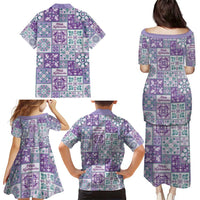 Mele Kalikimaka Hawaii Christmas Family Matching Puletasi and Hawaiian Shirt Poni Seamless Floral Motif LT9 - Polynesian Pride