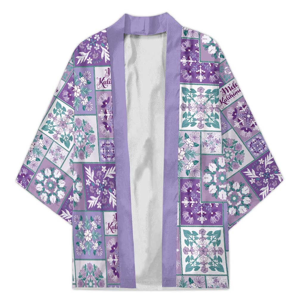 Mele Kalikimaka Hawaii Christmas Kimono Poni Seamless Floral Motif - Polynesian Pride