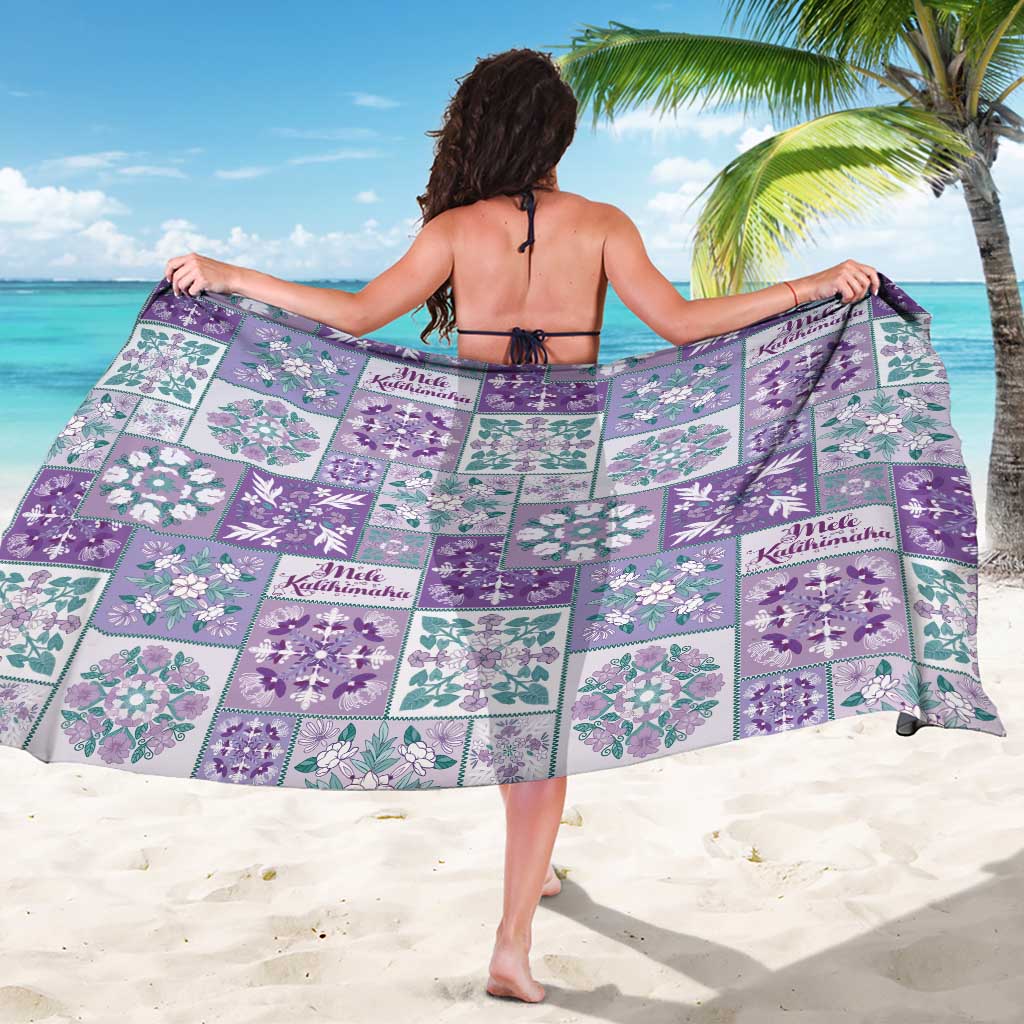 Mele Kalikimaka Hawaii Christmas Sarong Poni Seamless Floral Motif - Polynesian Pride