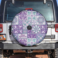 Mele Kalikimaka Hawaii Christmas Spare Tire Cover Poni Seamless Floral Motif - Polynesian Pride