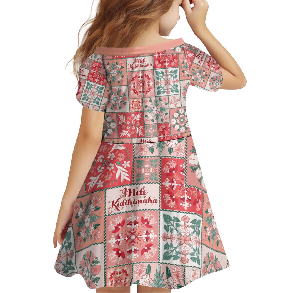 Mele Kalikimaka Hawaii Christmas Family Matching Long Sleeve Bodycon Dress and Hawaiian Shirt Ulaula Seamless Floral Motif LT9 - Polynesian Pride
